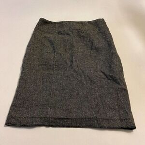 5/ $25  Banana Republic Black white wool stretch Pencil Skirt 6